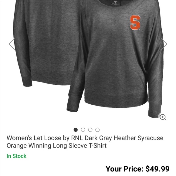 Syracuse Orange Ladies off the shoulder tee. - Picture 3 of 3